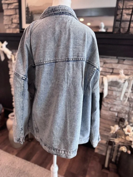 BRAND NEW FME XL Light Blue Denim Jacket - Picture 7 of 8